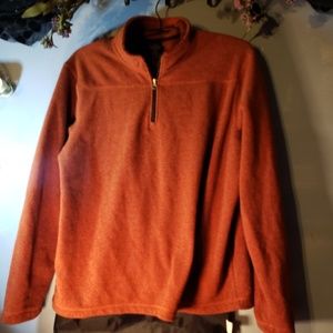 Faded Glory Mens L/G Zip Up fleece jacket Striped